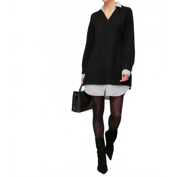 FIFTEEN TWENTY Dresses & Skirts - NEW FIFTEEN TWENTY carrie mixed media dress in black